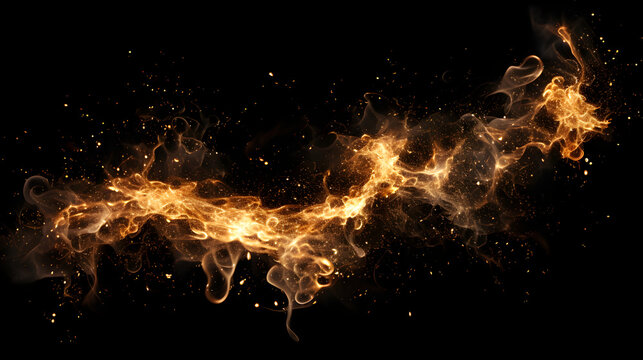 Ai generative Fire Particles On Hot Black Background realistic image, ultra hd, high design very detailed Free Photo,,
High res flames within black background spawn fiery particles

