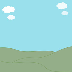 Obraz premium field and sky