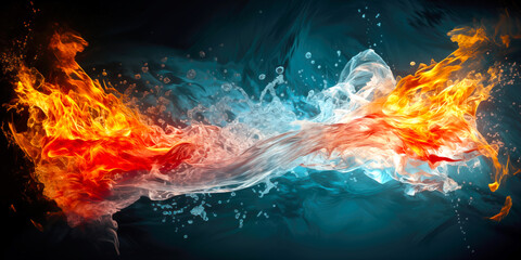 Explosion of colorful liquid. Background with colorful water. Texture with creative explosion. Bright paint scatters to sides