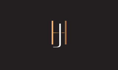 HJ, JH , J , H , Abstract Letters Logo Monogram