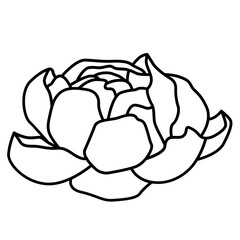 Flat flower icon