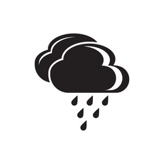 Rain cloud logo symbol icon design vector illustration
