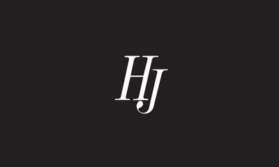 HJ, JH , J , H , Abstract Letters Logo Monogram