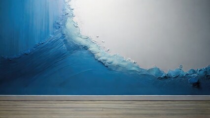 blue wall painting texture background