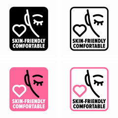 Skin-Friendly Comfortable vector information sign
