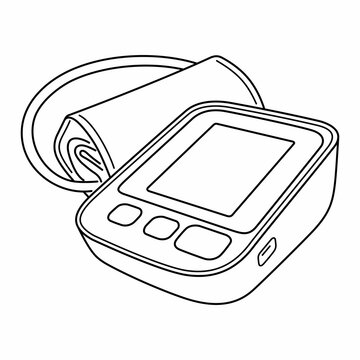 recommend clip art: Electric Blood Pressure Monitor Tonometer