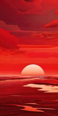 red desert background illustration 