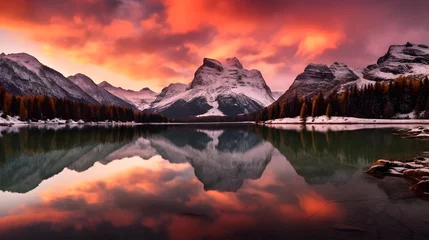  Sunset over Lake Louise at Banff National Park, Alberta, Canada © Michelle