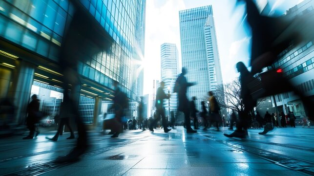 現代社会の忙しい通勤風景06