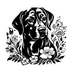 dog silhouette, dog png, dog svg, dog vector, tiger, animal, vector, head, tattoo, cat, wild, illustration, dog, lion, mammal, drawing, face, art, logo, design, black, tribal, silhouette, animals, wil