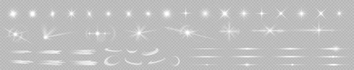 Light effect flare white shine sparkl, vector len glow line sparkle shine. White, lens, star, glow, spark, effect, light, line, spotlight, flare, twirl, curve, vector, vortex.