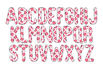 Versatile Collection of Love Calendar Alphabet Letters for Various Uses