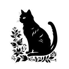 cat svg, cat floral svg, car lover svg, animal svg bundle, domestic pet svg, cat mom svg, cat bundle svg, cat mama svg, cat printable svg, flower svg, plant svg, floral svg, silhouette cat, cat, anima
