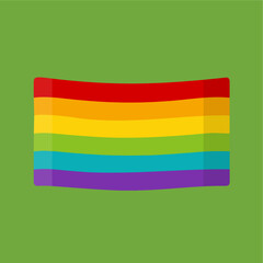 vector flat pride flag illustration