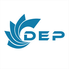 DEP letter design. DEP letter technology logo design on white background. DEP Monogram logo design for entrepreneur and business