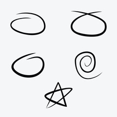 scribble doodle drawing vector design illustration. Suitabale for t-shirt, mug, sticker, etc. Eps 10