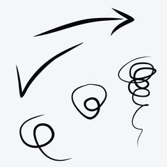 scribble doodle drawing vector design illustration. Suitabale for t-shirt, mug, sticker, etc. Eps 10