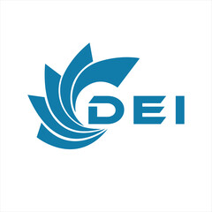 DEI letter design. DEI letter technology logo design on white background. DEI Monogram logo design for entrepreneur and business