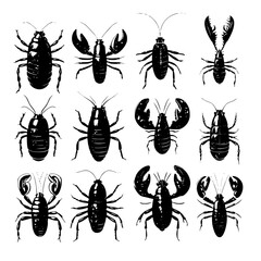 insect, ant, bug, vector, spider, fly, silhouette, animal, bee, beetle, nature, illustration, set, mosquito, black, collection, animals, pest, pattern, icon, butterfly, dragonfly, art, scorpion, insec