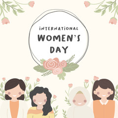 international women's day vector flat illustration