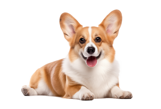 Corgi dog on a transparent background