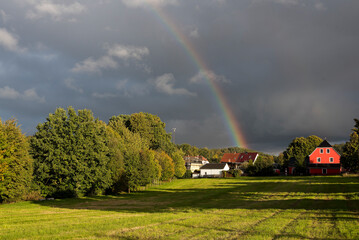 Regenbogen über Sohland an der Spree