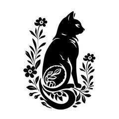 cat svg bundle, cat floral svg, car lover svg, animal svg bundle, domestic pet svg, cat mom svg, cat bundle svg, cat mama svg, cat printable svg, flower svg, plant svg, floral svg, silhouette cat, cat