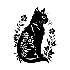cat svg bundle, cat floral svg, car lover svg, animal svg bundle, domestic pet svg, cat mom svg, cat bundle svg, cat mama svg, cat printable svg, flower svg, plant svg, floral svg, silhouette cat, cat