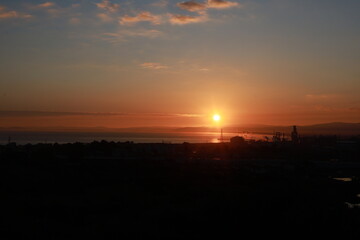 sunrise over the Mediterranean sea