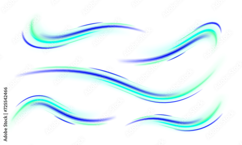 Poster vector pgn glitter light fire flare trace. abstract image of speed motion on the road. speed of ligh