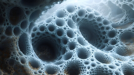 Close Up View of Water Bubbles Fractal
