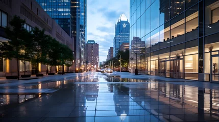 Foto op Plexiglas anti-reflex Panoramic view of the city of Chicago, Illinois, USA. © Michelle