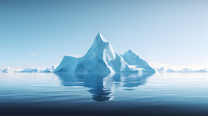 iceberg in the sea,,
Iceberg floating in ocean Melting glaciers and global warming Risk and danger at sea - obrazy, fototapety, plakaty