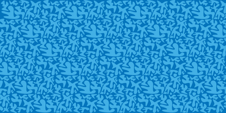 Abstract blue liquid shape vector illustration background.