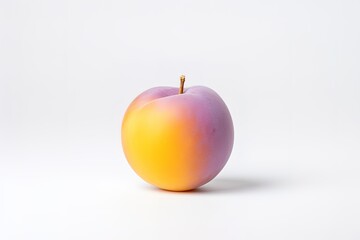 single apricot on a white background