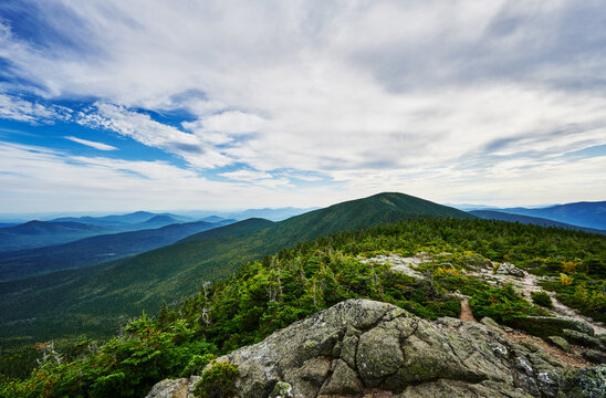 View from Carter Dome peak, White Mountains, New Hampshire, United States 