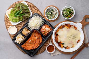 Dalgalbi, Korean food, Chuncheon, cheese, spicy buckwheat noodles, noodles, side dishes, Korean pancakes
