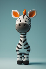  happy baby Zebra character