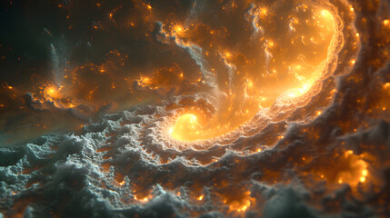 Image of a Black Hole in the Sky Fractal