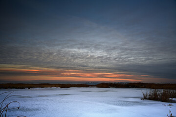 Obraz premium Western Sunrise over the Great Salt Lake, Ogden Utah