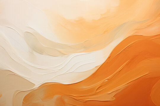 Artistic Oil Strokes: Warm and Rainbow Palette, Minimalist
