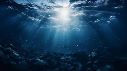 Fotobehang Submarine Daylight: Serenity Beneath Waves © heroimage.io