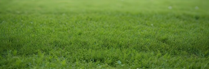 close up of green grass with  garden background, ground photoshot