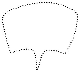 Speech bubbles icon, cartoon chatting, speak, message