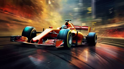 Foto auf Leinwand Formula 1 race. High speed. ©  valentinaphoenix
