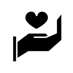 care about health solid icon