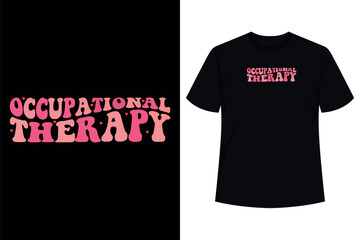 Valentines Day Occupational Therapy Retro Groovy OT Women T-Shirt