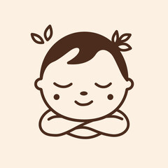 Obraz premium Cute Baby Logo