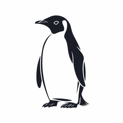 penguin illustration logo