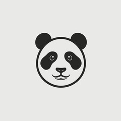 Fototapeta premium Panda Minimalist Logo